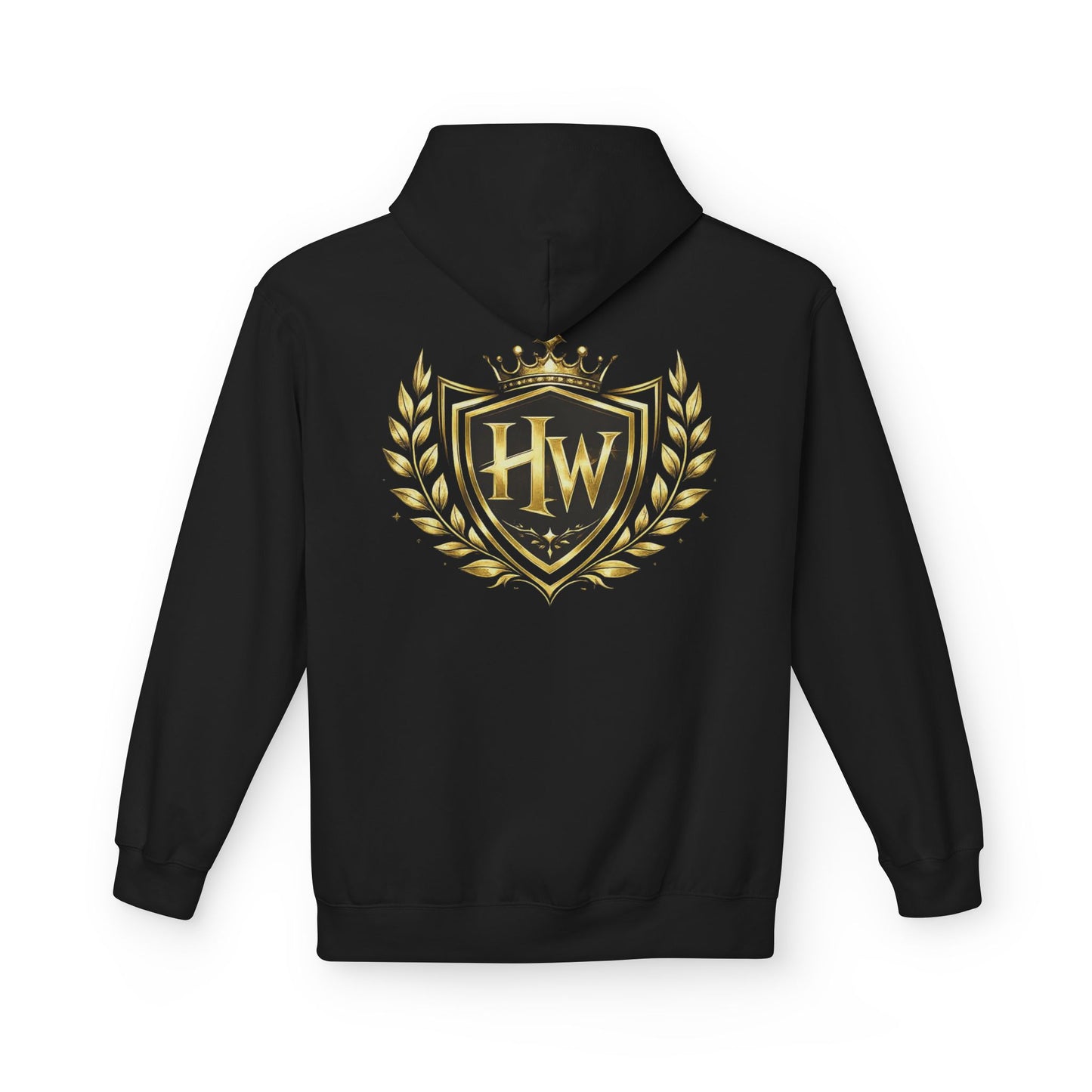 Hoodie — HUSTLEWARE Gold Crest Logo Hooded Sweatshirt