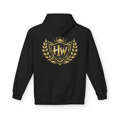 Hoodie — HUSTLEWARE Gold Crest Logo Hooded Sweatshirt