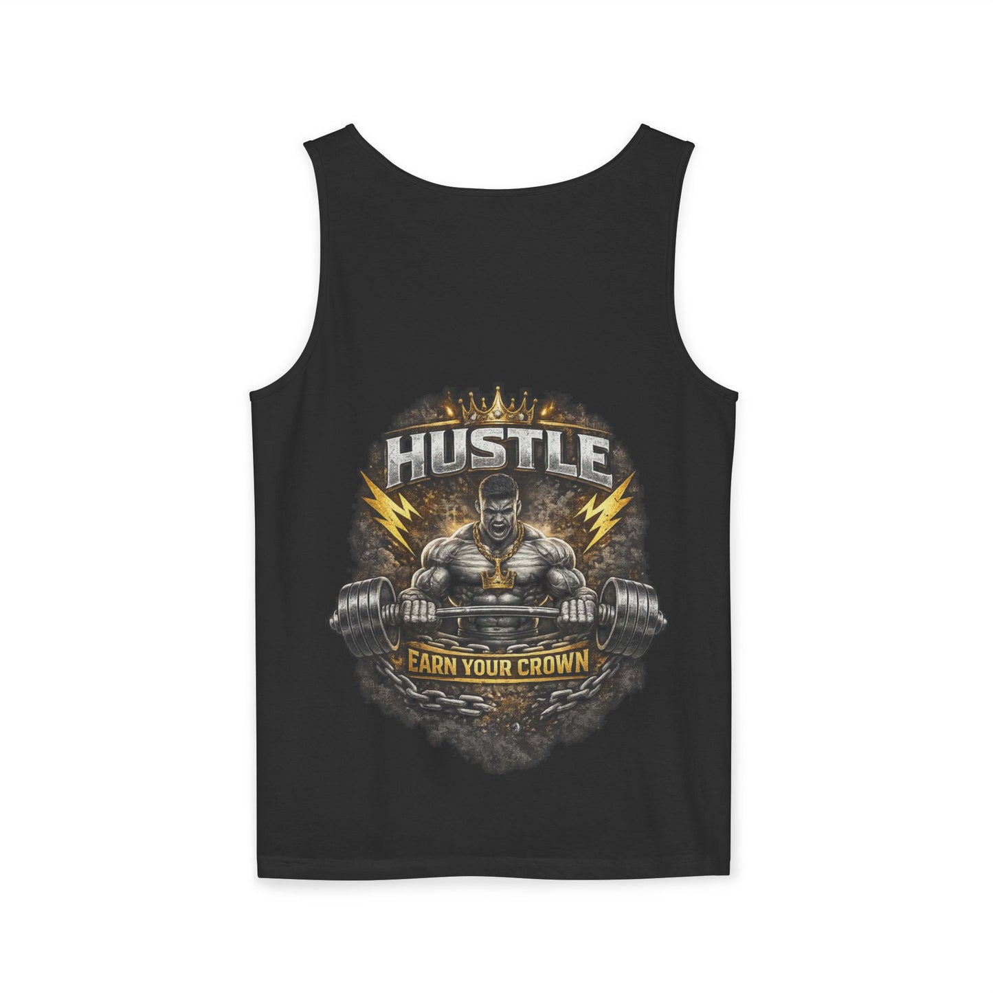 Hustleware Tank Top — 'Earn Your Crown' Gym Graphic Tank