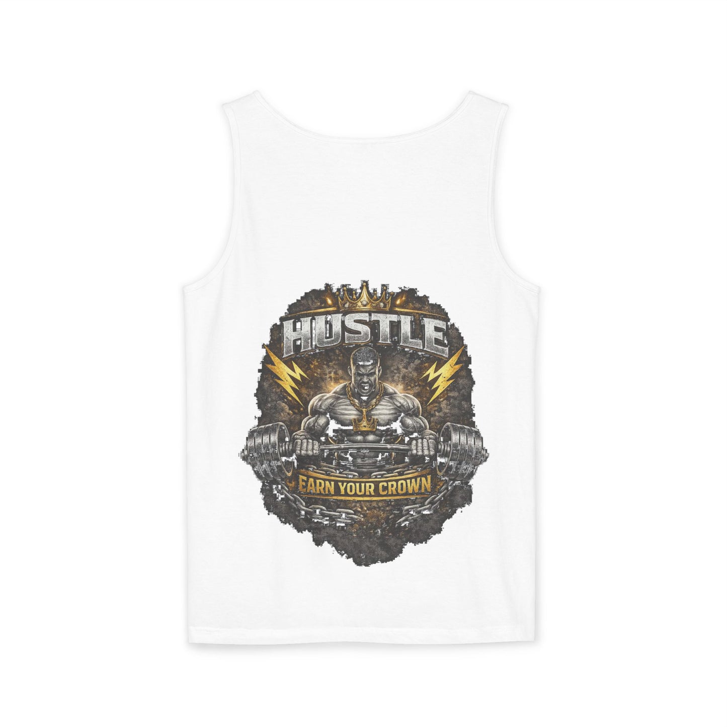 Hustleware Tank Top — 'Earn Your Crown' Gym Graphic Tank