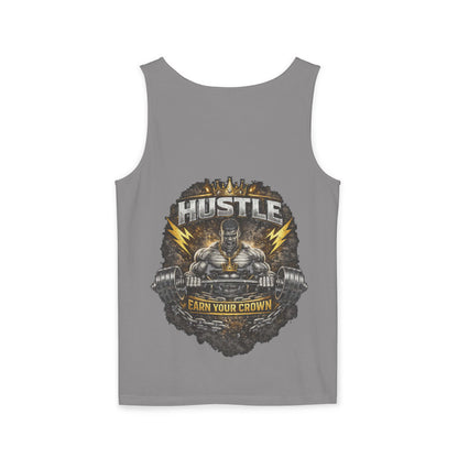 Hustleware Tank Top — 'Earn Your Crown' Gym Graphic Tank